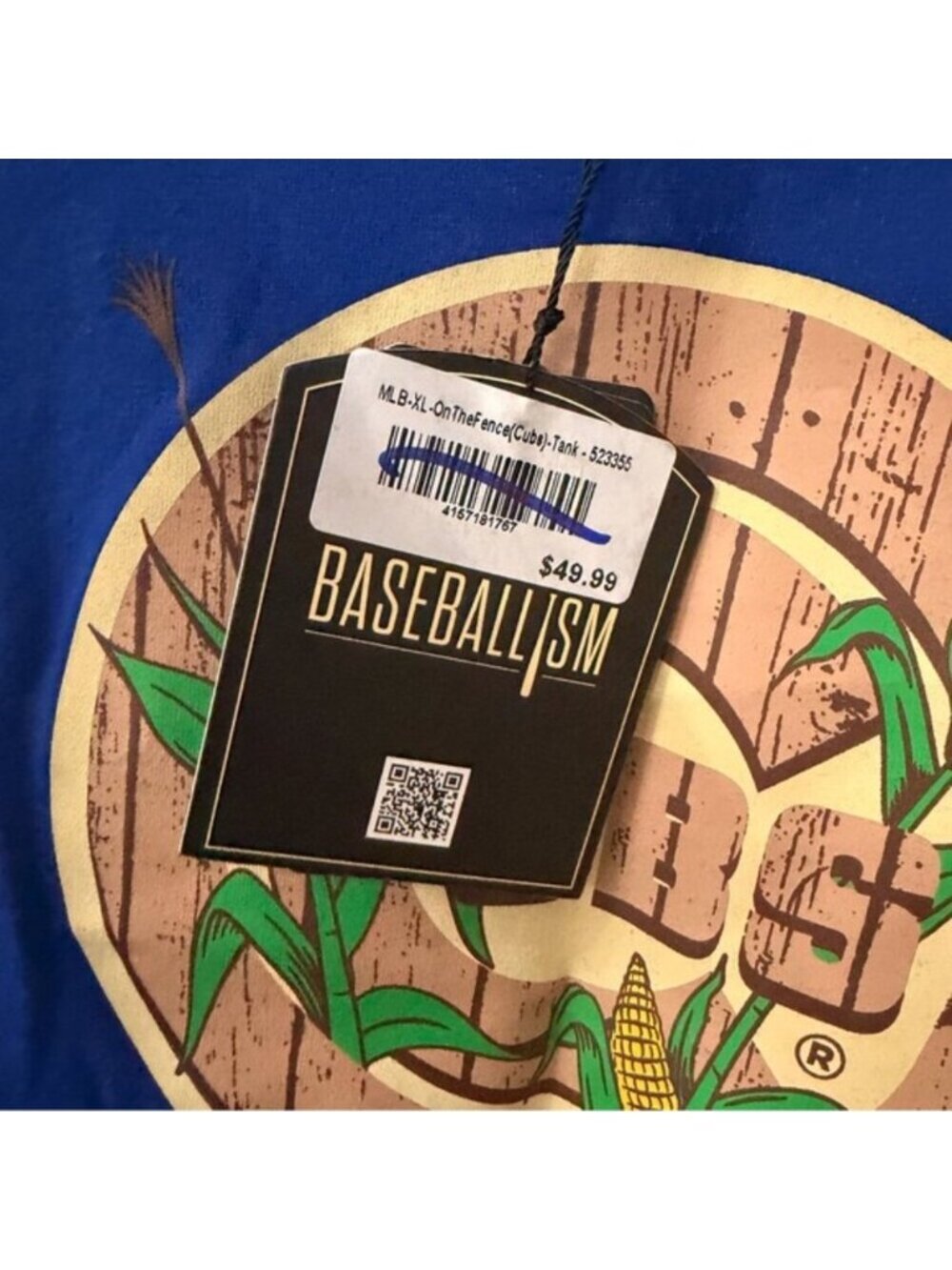NWT MLB Chicago Cubs Women's Blue Field of Dreams Game Tank Tee Top Size XL - Picture 3 of 7